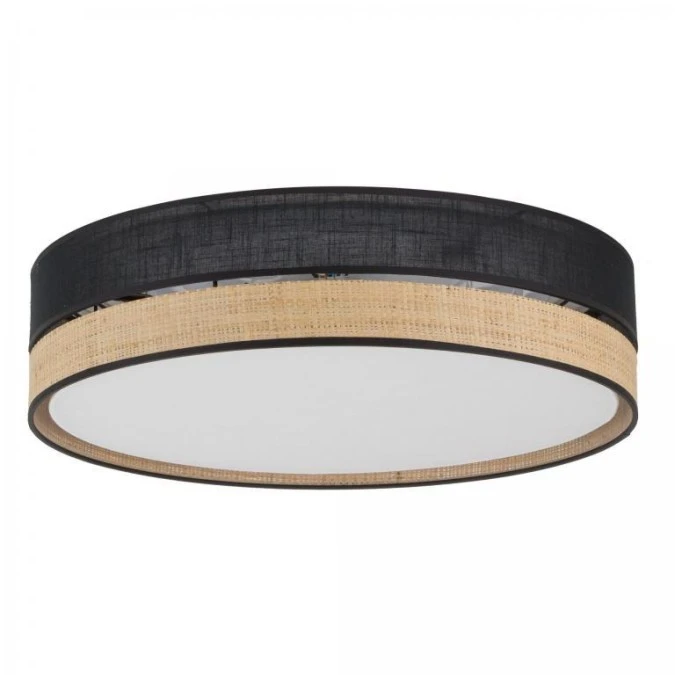 Lampa sufitowa czarna plafon 45cm średnicy PAGLIA NEW BLACK 4xE27 4763 TK Lighting - obrazek 1