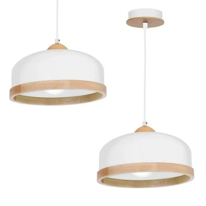 Lampa wisząca STUDIO WHITE 1xE27 MLP8848 Milagro - obrazek 1