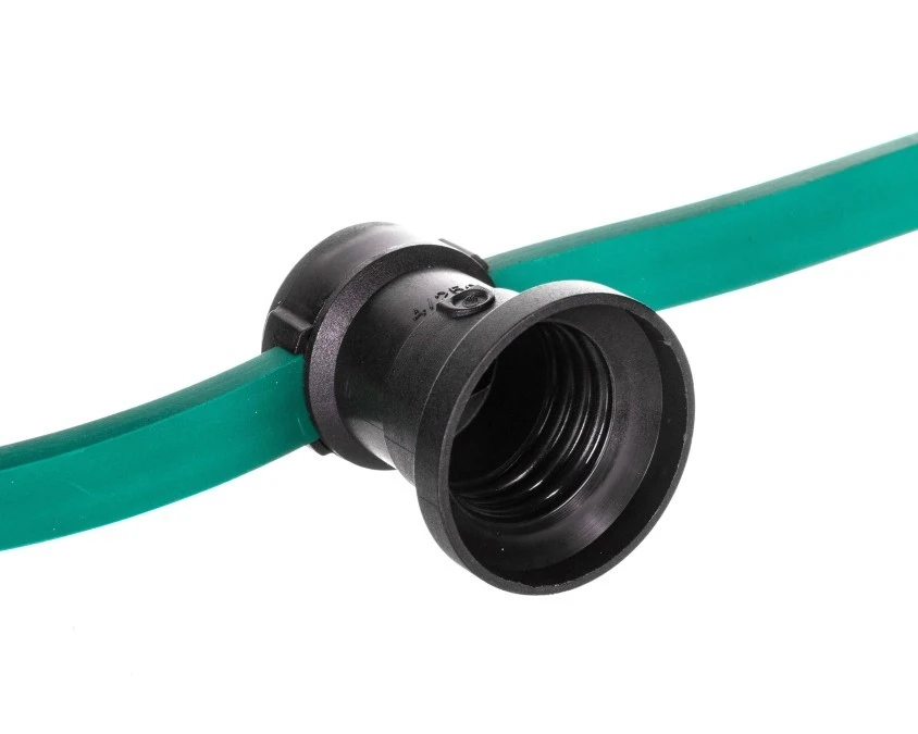 Łańcuch świetlny 10m 15x E27+uszczelki z haczykiem, bez żarówek 10/16A 250V max.600W LS01 - obrazek 2