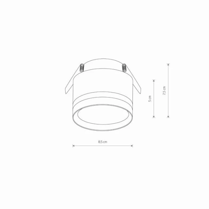Lampa podtynkowa MURTER Czarny 10489 Nowodvorski Lighting - obrazek 2