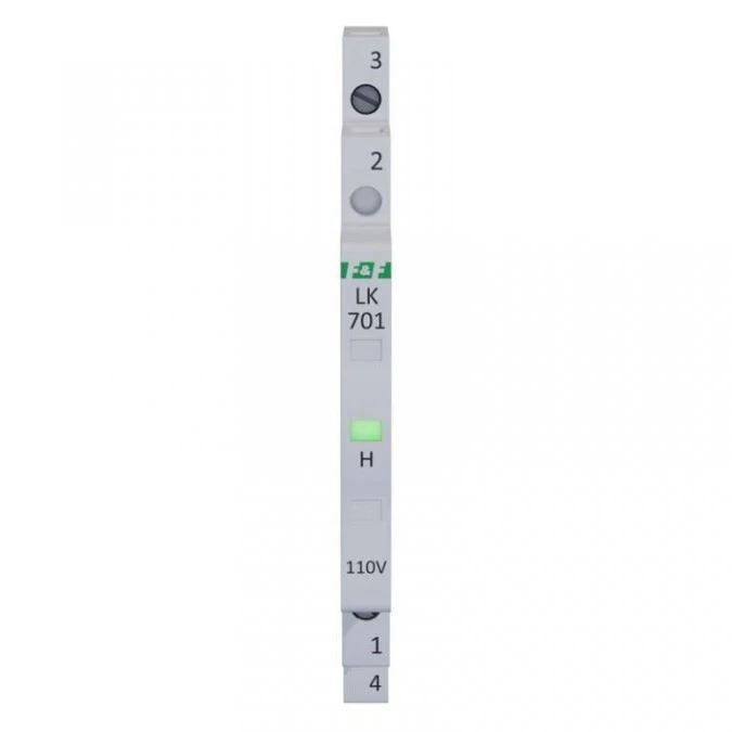 Lampka modułowa 1‑fazowa zielona 110V AC 1/2 modułu LK‑701G‑110 - obrazek 1