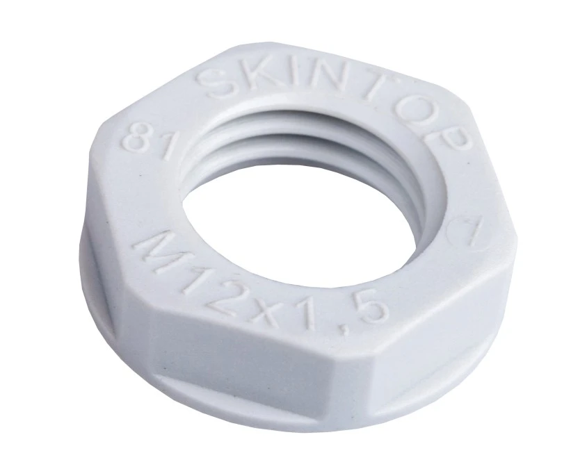 Nakrętka poliamidowa M12 SKINTOP GMP‑GL‑M 12×1,5 jasnoszara 53119003 /100szt./