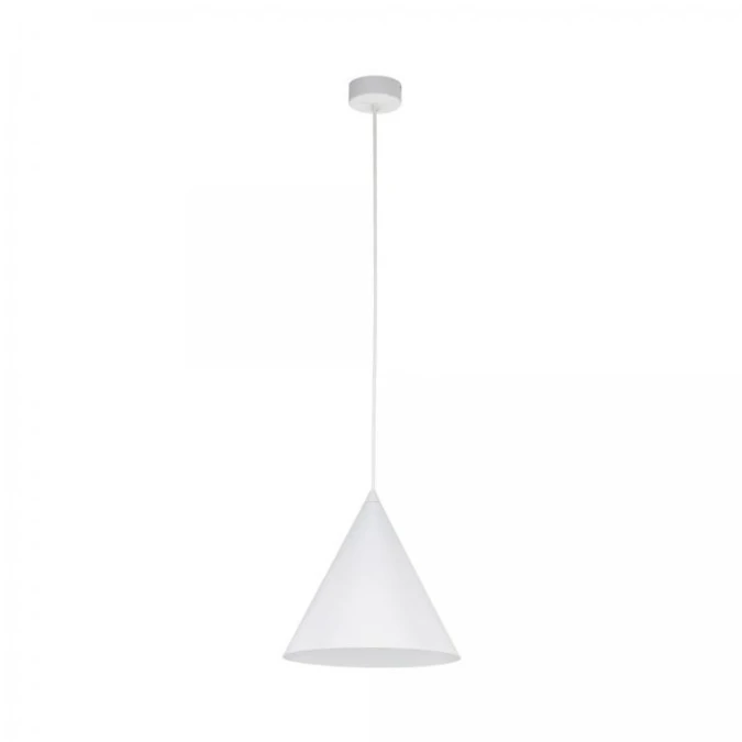 Lampa wisząca z białym kloszem‑stożkiem o średnicy 25cm CONO 10008 TK Lighting - obrazek 1