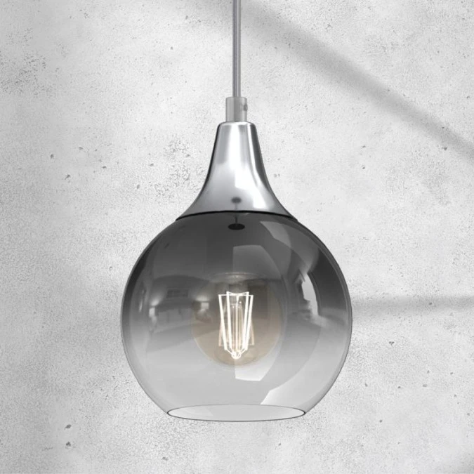 Lampa wisząca MONTE SILVER fi 150 1xE27 MLP8321 Milagro - obrazek 3