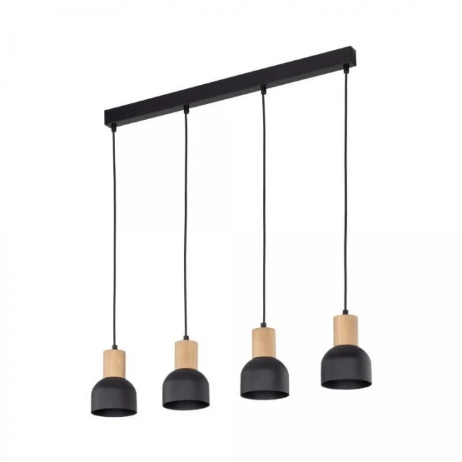 Lampa wisząca CAIRO kolor Czarny / jasne drewno 4896 TK Lighting - obrazek 1