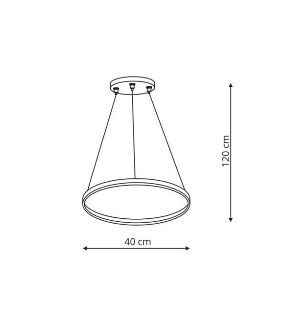 Lampa wisząca RING LP‑909/1P 4S BK Light Prestige - obrazek 2
