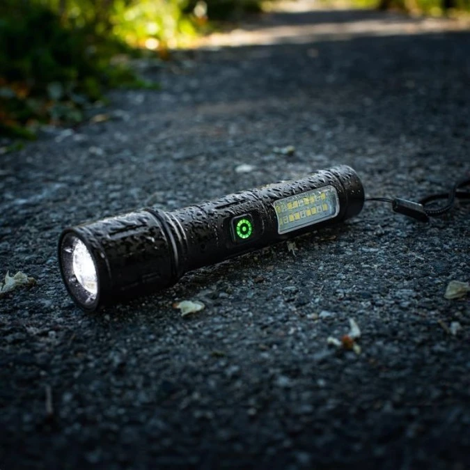 Latarka akumulatorowa taktyczna 260lm 5W LED + SMD VA0181 VAYOX - obrazek 2
