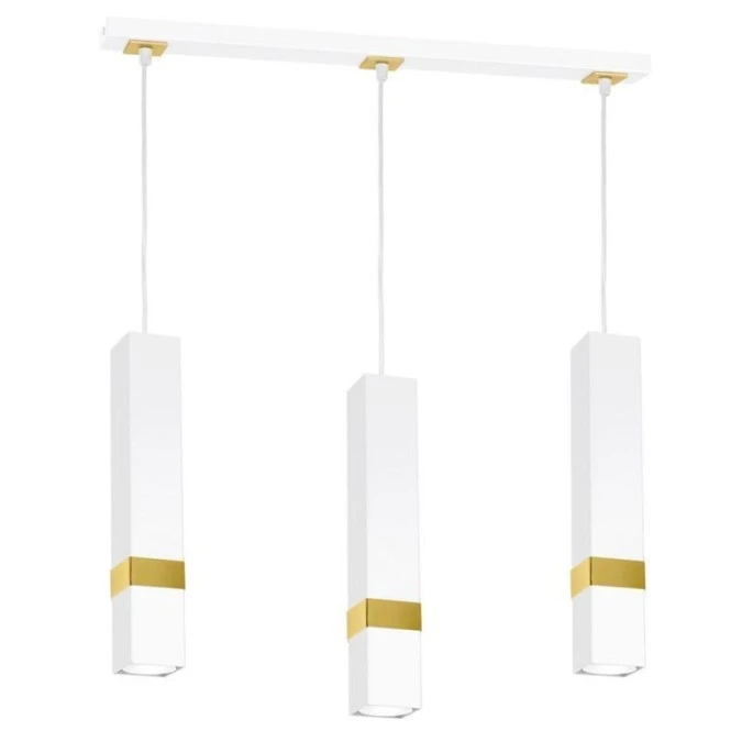 Lampa wisząca VIDAR WHITE/GOLD 3xGU10 MLP6276 Milagro - obrazek 2
