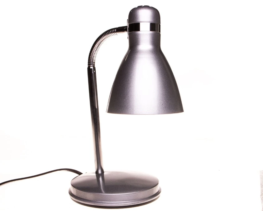Lampka biurkowa max 10W LED E27 kl.II IP20 ZARA HR‑40‑SR srebrny 7560 - obrazek 1