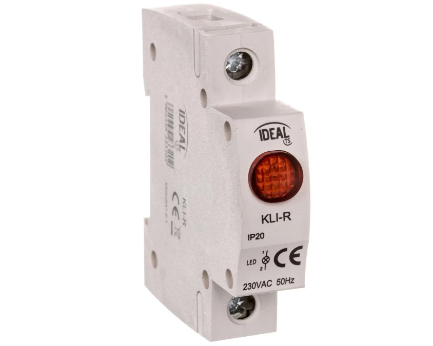 Lampka modułowa 1‑fazowa czerwona LED KLI‑R 230V AC 23320 - obrazek 1