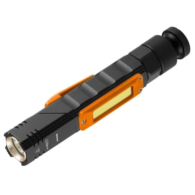 Latarka akumulatorawa USB 300lm 2w1 CREE XPE + COB LED 99‑034 - obrazek 1