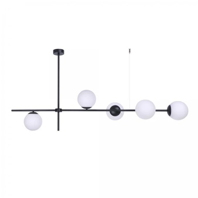 Lampa sufitowa VUELTA czarna, szklane klosze Ø16 cm, gwint E27 K‑4735 Kaja Lighting - obrazek 1