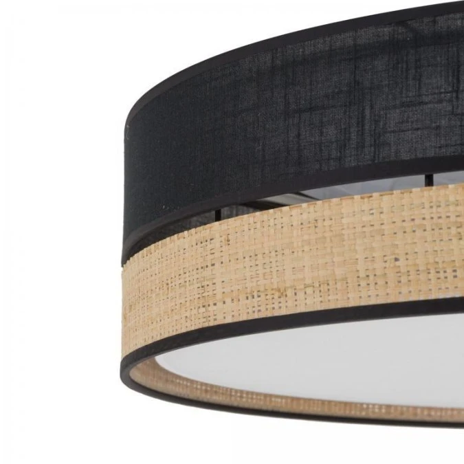 Lampa sufitowa czarna plafon 45cm średnicy PAGLIA NEW BLACK 4xE27 4763 TK Lighting - obrazek 2