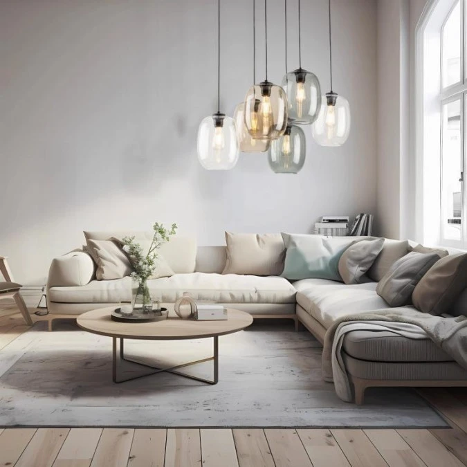 Lampa wisząca na prostokątnej rozecie ELIO 5974 6xE27 TK Lighting - obrazek 2