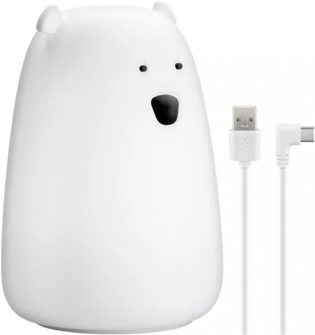 Lampka nocna LED Miś polarny, biała, 61647 - obrazek 1