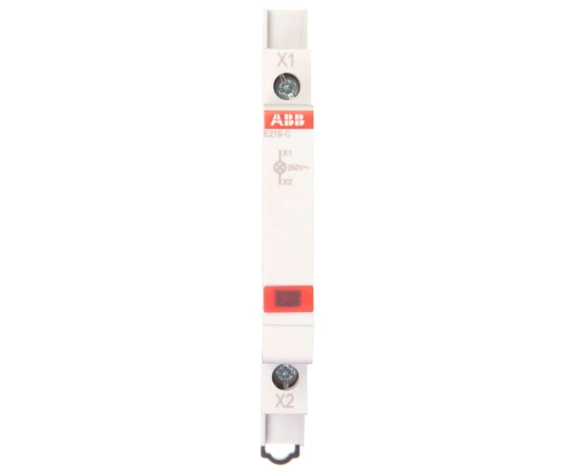 Lampka modułowa 1‑fazowa czerwona LED 115‑230VAC E219‑C 2CCA703401R0001 - obrazek 2