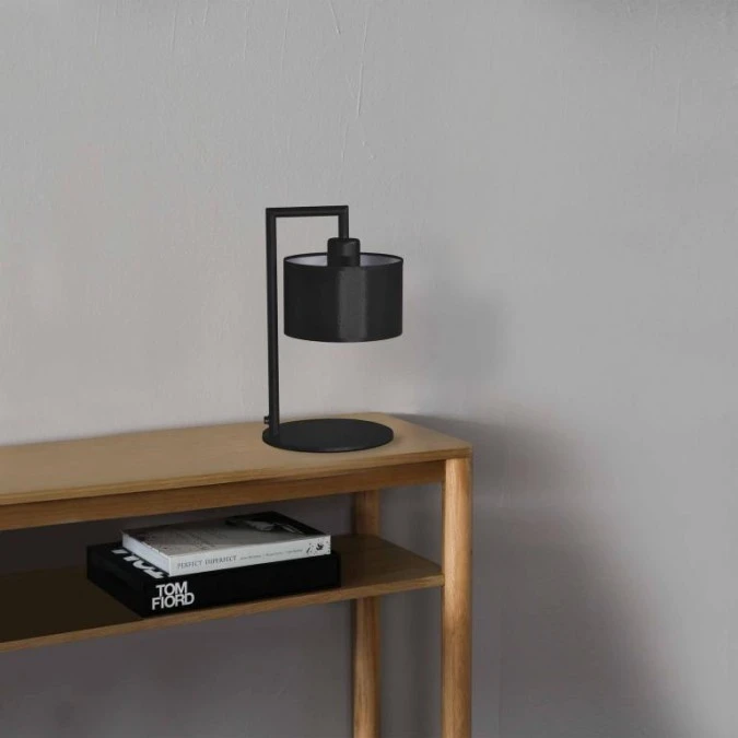 Lampka stołowa designerska loftowa z serii SIMONE BLACK K‑4322 Kaja Lighting - obrazek 3