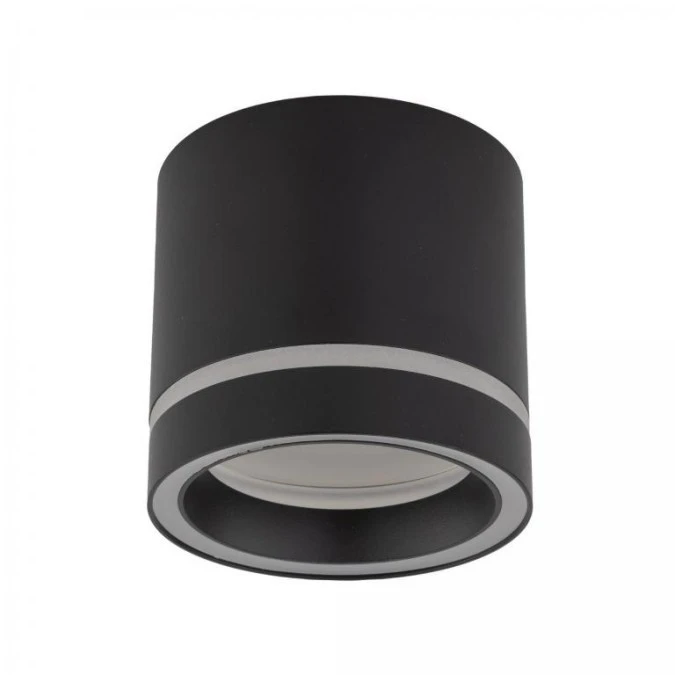 Lampa sufitowa czarna spot – tuba natynkowa JET BLACK GX 53 4351 TK Lighting - obrazek 1