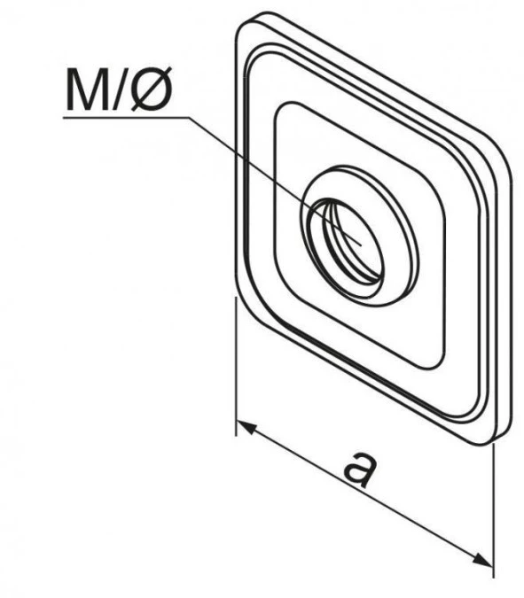 Nakretka wzmocniona typ NW M6 650149 /100szt./ - obrazek 2