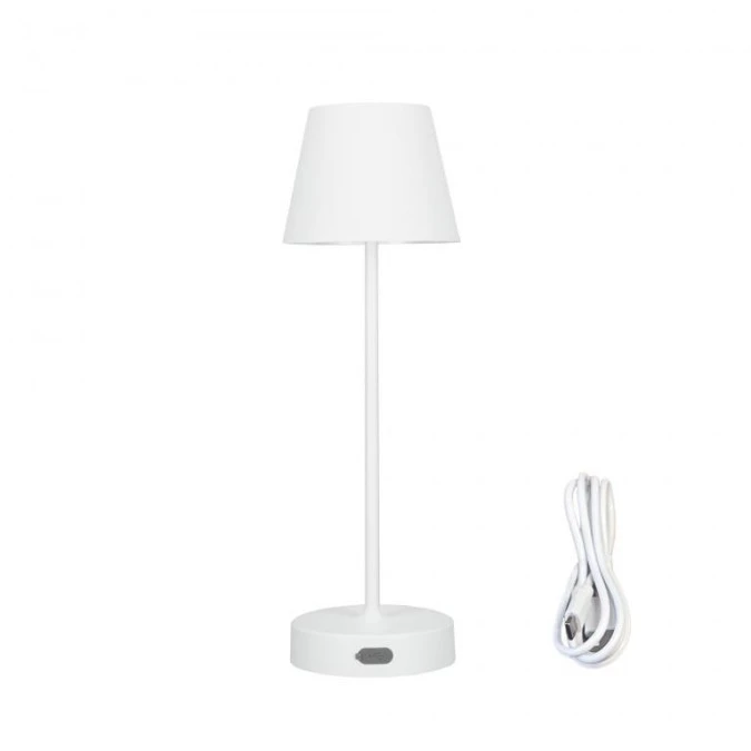 Lampka stołowa NELI 2,7W LED biała, z akumulatorem 2200mAh, IP54, barwa ciepła 200lm, 33cm, EDO777642 EDO - obrazek 1
