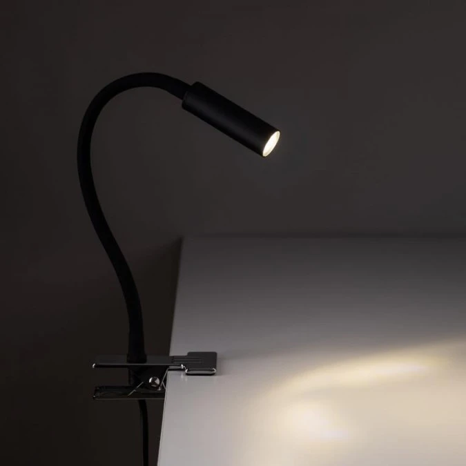 Lampka nocna Lagos czarna do sypialni, elastyczne ramię G9 16012 TK Lighting - obrazek 2