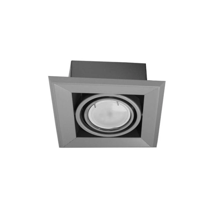 LAMPA PODTYNKOWA BLOCCO SZARY 1x7W GU10 LED ML839 Milagro - obrazek 1