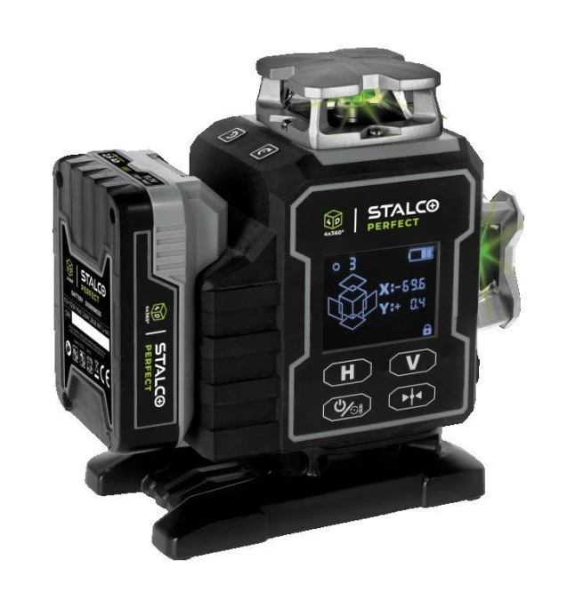 Laser krzyżowy 4D LLP4DG zielony STALCO PERFECT S058598012 - obrazek 2