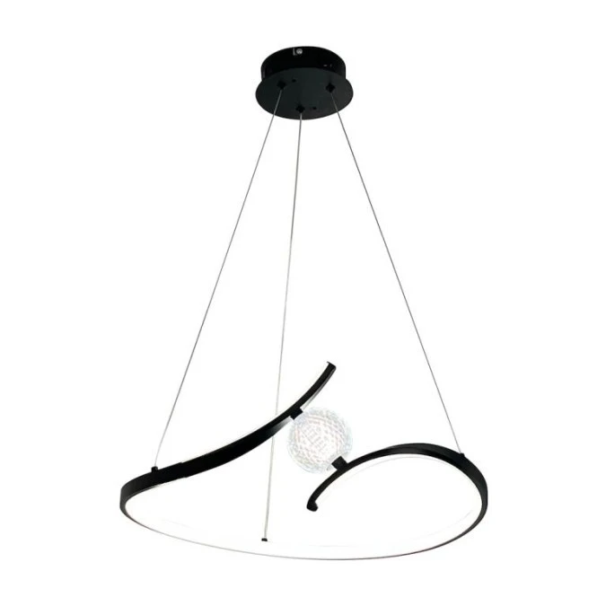 Lampa wisząca PERLA BLACK 34W LED ML1177 Milagro - obrazek 1