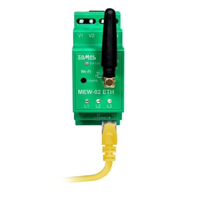 MONITOR ENERGII ELEKTRYCZNEJ WI‑FI 3F+N TYP: MEW‑02 ETH/SOL - obrazek 1
