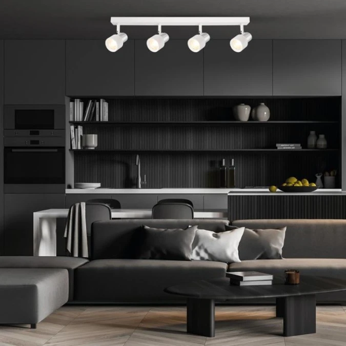 Lampa sufitowa Cino 4xGU10 Biały + Chrom ML9950 Milagro - obrazek 3
