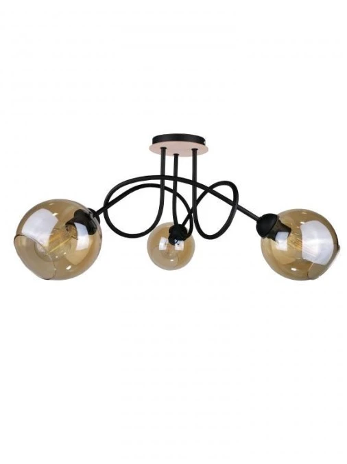 Lampa sufitowa nowoczesna 3xE27 VENUS WOOD - obrazek 1
