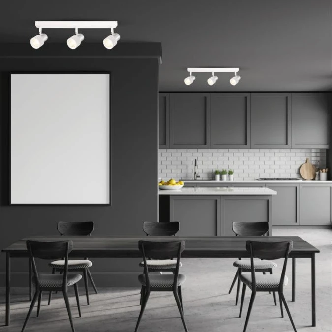 Lampa sufitowa Cino 3xGU10 Biały + Chrom ML9948 Milagro - obrazek 3