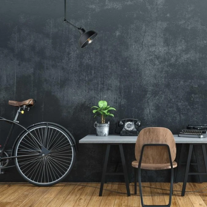 Lampa sufitowa nowoczesna 1xE27 HERMES BLACK - obrazek 2
