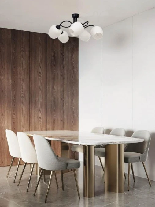 Lampa sufitowa BELLA matowe białe klosze, do salonu K‑5186 Kaja Lighting - obrazek 2