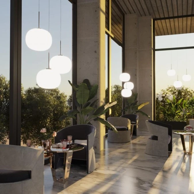 Lampa wisząca JUKON do stylowego salonu szklany klosz LP‑052/1P Light Prestige - obrazek 3