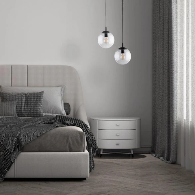 Lampa wisząca z transparentnego szkła 30cm średnicy ESME 3267 TK Lighting - obrazek 2