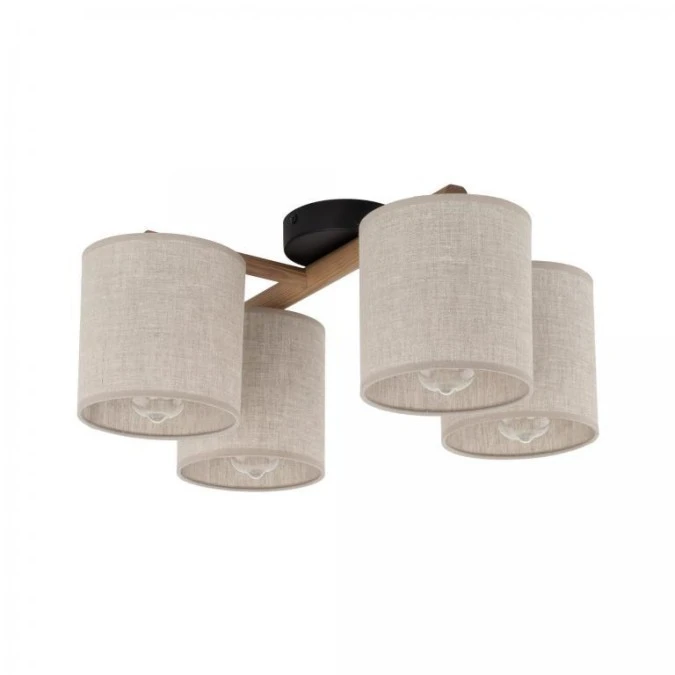 Lampa sufitowa DEVA kolor Czarny / jasne drewno 6866 TK Lighting - obrazek 1