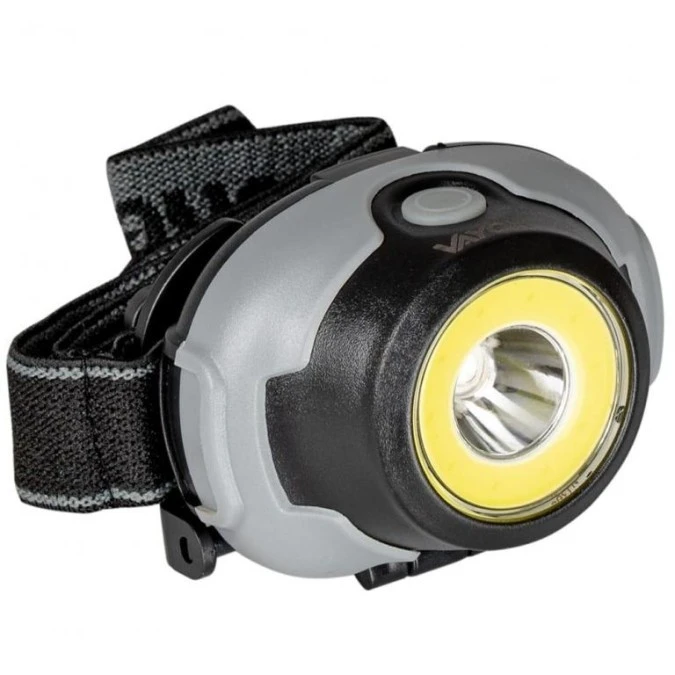 Latarka czołowa bateryjna LED + COB 170lm VA0119 Vayox - obrazek 2