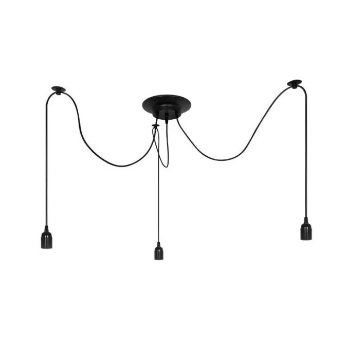 Lampa wisząca ARANEA 3xE27 czarny EDO777187 EDO - obrazek 1