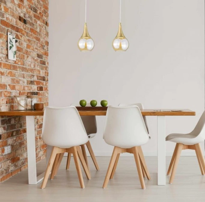 Lampa wisząca nowoczesna 2xE27 LACRIMA WHITE - obrazek 2