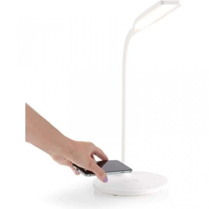 Lampka LED biurkowa dotykowa z ładowarką indukcyjną 15W I‑LAMP‑DSK10 - obrazek 3