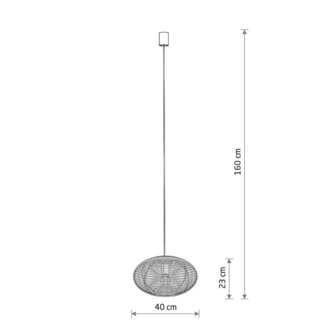 Lampa wisząca RATTAN S Naturalne drewno 11153 Nowodvorski - obrazek 2