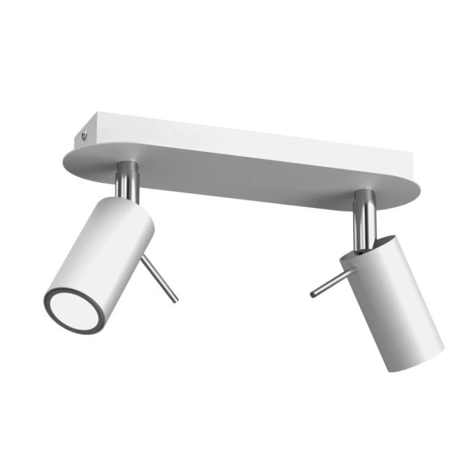 Lampa sufitowa PRESTON WHITE/CHROME 2x mini GU10 MLP7615 Milagro - obrazek 1