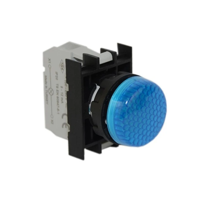 Lampka sygnalizacyjna B z LED, 12‑30V AC/DC, niebieska T0‑B070XM - obrazek 1