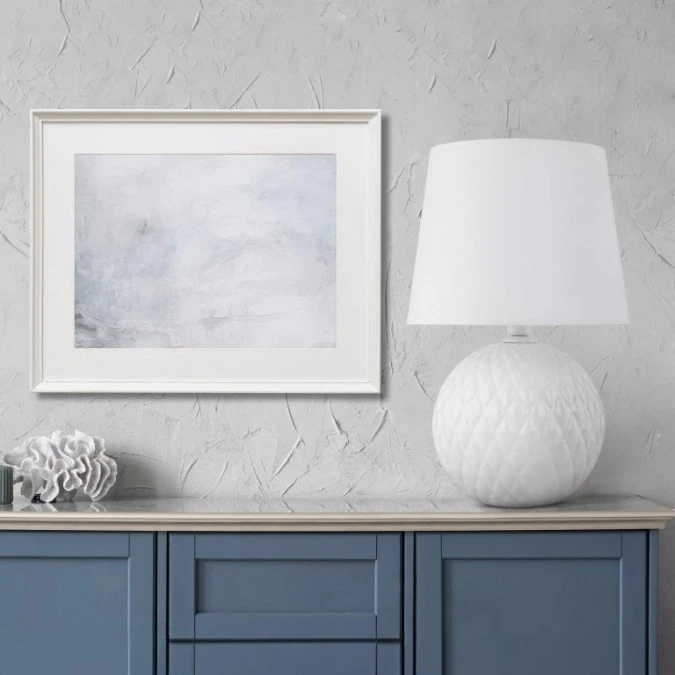 Lampka nocna SANTANA WHITE z białym abażurem z tkaniny, gwint E27 16046 TK Lighting - obrazek 2