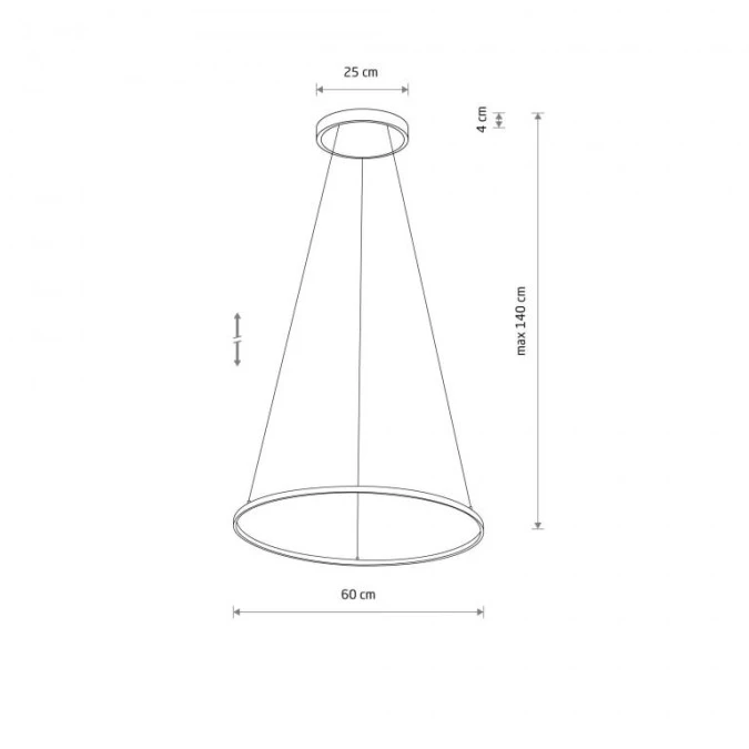 Lampa wisząca CIRCOLO LED M 21W 660lm 3000K Czarny 10812 Nowodvorski Lighting - obrazek 2