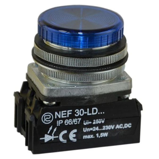 Lampka sygnalizacyjna niebieska NEF30LD/24V‑230V W3 W0‑LDU1‑NEF30LD/W3 N - obrazek 1