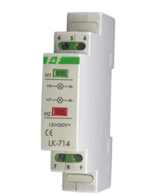 Lampka modułowa 1‑fazowa dwustanowa 30‑130V AC/DC LK‑714‑30‑130V - obrazek 3