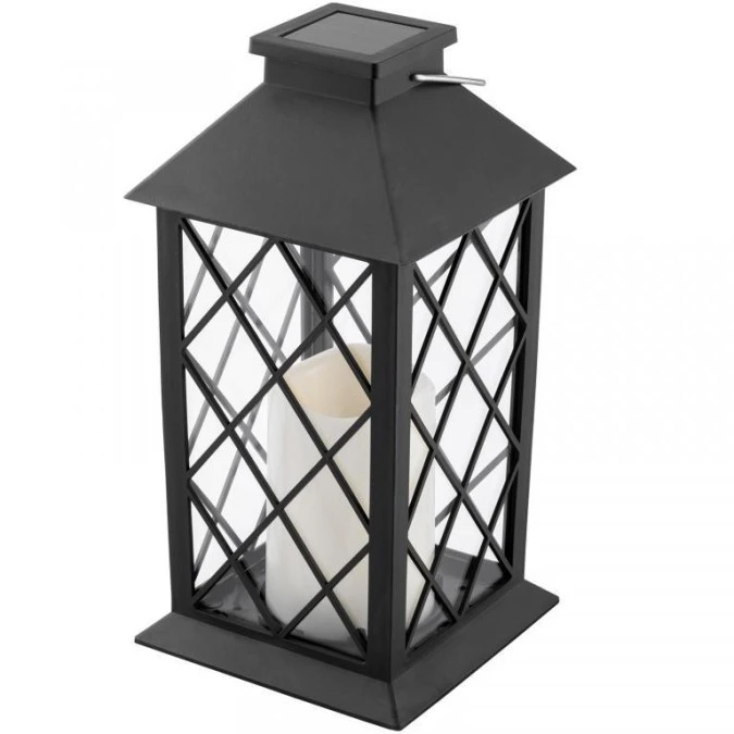 Lampa Solarna Ogrodowa LED Stojąca LIRIO 2 IP44 Wisząca Czarna Latarenka LUMILED - obrazek 1