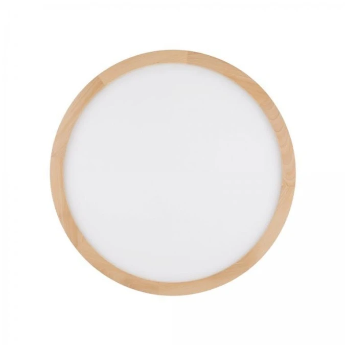 Lampa sufitowa okrągła z drewnianą obwódką średnica 50cm zmienna barwa AQUA WOOD BUK 45W LED 18008 TK Lighting - obrazek 1